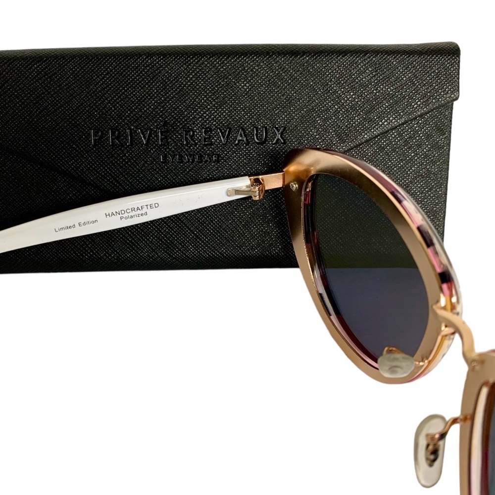 NEW Prive Revaux The Monet Polarized Pink Mirrored Sunglasses - Picture 8 of 15